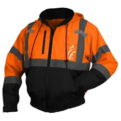 This ANSI type R class 3 compliant jacket features a weatherproof polyester shell with a removable fleece liner,...