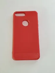 IPhone 7 Plus Red Silicone Soft Case.