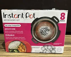 Instant Pot accessory kit in box in plastic Box was opened to ensure all pieces were there8 pieces unused in...