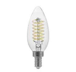 EcoSmart Candelabra LED Vintage Edison Light Bulbs Daylight 2-Pack.