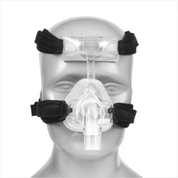 Nasal mask is designed to provide comfort and stability. First fix the upper ends of the strap to the mask, then attach...