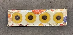 Biedermann & Sons Sunflower Floating Candles Set of 4 Nib. Please see photos for condition . Photos are of the items...