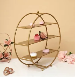 21-Inch 3 Tier Metal Wheel CUPCAKE HOLDER Dessert DISPLAY STAND NEW. Free shipping Return accepted Buyer pays return...