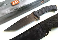 13.1 oz overall carry weight with sheath. Fixed blade knife.
