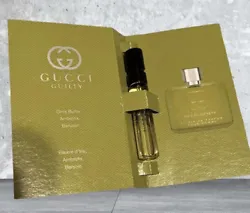 Gucci Guilty Elixir de Parfum pour Homme Men Cologne Sample 2023 Authentic Card. New release.