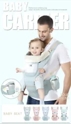 (type A) Baby Carrier Ergonomic Infant Carrier with Hip Seat Kangaroo Bag Soft Baby Carrier Newborn to Toddler 7-45lbs...