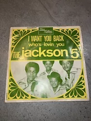Michael Jackson 5 Five I WANT YOU BACK Disque Vinyle Très Rare. Micros rayures mais fonctionne bien 👍 Pochette...