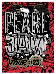 Pearl Jam 10 club exclusive 2023 Tour Poster Travis Price.