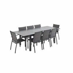 La table extensible passe de 1,75m à 2,45m pour accueillir encore plus de convives. Table: L173/244xP100xH75cm....