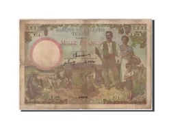 Billet, Tunisie, 1000 Francs, 1946, 1946-09-04, KM:26, TB.
