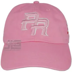 PR - Puerto Rico Embroidered Dad Cotton Hat. Polo Style Baseball cap. 3D PR Embroidery on the Front. PR Initial...