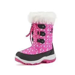 DREAM PAIRS Boys & Girls Nordic Knee High Winter Snow Boots. Make sure your baby girl is warm and in stlye with these...
