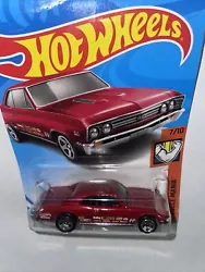 2019 Hot Wheels #157 Muscle Mania 7/10 67 CHEVELLE SS 396 Dark Red w/Chrome 5Sp.