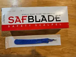 Disposable Safety Type Scalpels Sterile Surgical Blade. Expired but still sealed. Great for crafts etc. Stainless Steel...