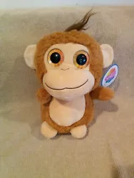 NEW Nanco Monkey Plush 10” Plush Belly Buddy Glitter Eyes Stuffed Animal Rare: 10