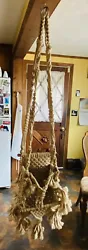 This beautiful baby swing is made of natural jute and has a boho hippie charm. It is in excellent used condition and is...