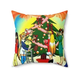 : 100% Polyester pillow included. : 100% Polyester cover. : Double sided print.