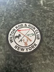 Wilton NY Rod Gun Club Logo Iron On Patch 2” Vtg Rare Hunting FishingNice looking patch great to add to your...