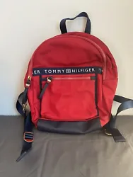 Nice used Tommy Hilfiger bag. No tears. All zippers work. There is couple dark marks on the bottom of the bags. See...