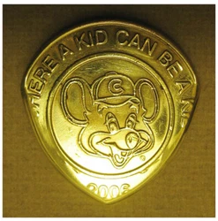 ONE - Solid Brass Chuck E Cheese Token Coin Guitar Pick. Master Artisan Guitar Picks : Nashville, TN. ONE - Original...