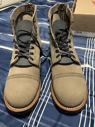 RED WING IRON RANGER STYLE 8087 SIZE 13D FACTORY SECONDS NEW. SLATE COLOR.  You get original laces and Custom 7mm Wide...