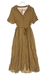 H&M Robe chemise, brun. Cou en V, style décontracté, style simple. Taille : 44. L 40 12 42 44 10 31 / 32 / 33. XL 42...