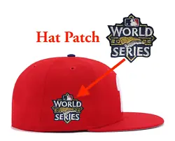 2022 WORLD SERIES BASEBALL HAT PATCH. Iron ON Patch. Hat NOT Included.