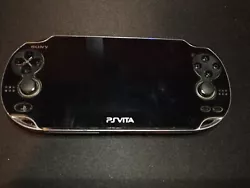 Cette enchère est pour— Un système portable Sony Playstation PS Vita Crystal Black OLED PCH-1001 Model. Livré avec...
