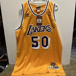 Magic Johnson #50 LA Lakers. ADIDAS .Hardwood Classics Mens Jersey SIZE XL NEW. Extremely rare new with tags number 50...