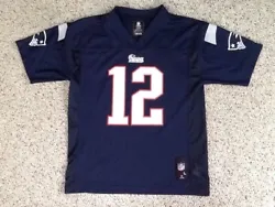 NEW ENGLAND PATRIOTS TOM BRADY FOOTBALL JERSEY IN VERY GOOD CONDITION SIZE IS YOUTH LARGE 14-16