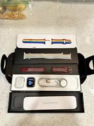 Apple Watch Series 7 41mm Aluminum Case starlight Nike pride edition , includes 2 extra bands one is the silicone apple...