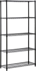 Included Components 5-Tier Heavy-Duty Adjustable Shelving Unit with 200-lb Shelf Capacity, Black. It’s a storage...