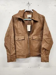 NWT Universal Thread brown Faux leather jacket XXL.