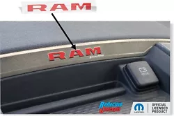 2019 2020 2021 2022 2023 2024 Ram DT. Decal (sticker) sized & designed to be applied onto the raised RAM lettering on...