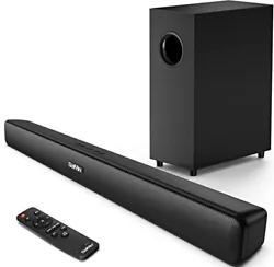 Sound Bar is a perfect TV speaker that optimizes sound clarity and creates incredible room-filling virtual surround...
