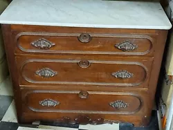 Antique marble top dresser.