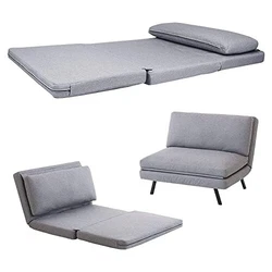 It can be used as a sofa when entertaining guests and a bed when resting. 【Adjustable Futon Sofa Bed】: The backrest...