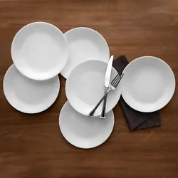 The design wont wash, wear or scratch off. These Winter Frost White plates are dishwasher safe for easy cleaning. Use...