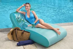 New Bestway H2OGO Luxury Fabric Covered Inflatable Pool Lounge With Cupholder.. Condition is 