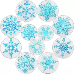 Larger snowflake mold: approx. Smaller snowflake mold: approx. 11 x Snowflake resin molds. Size information: the larger...