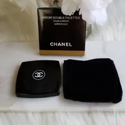 Superbe miroir de sac Chanel. Double facettes : normal et grossissant. Envoi rapide et sérieux.