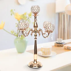 Detachable Globes :- Crystal Globes can be easily detachable for the use of Taper candles. 1 x Candel holder. Shape5...
