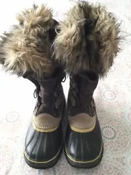 Sorel Joan Of Artic Women’s Size 7 Brown Waterproof Boots. Condition is Pre-owned. Shipped with USPS Priority Mail....