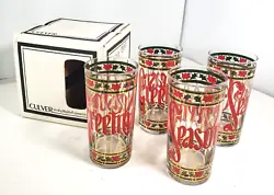 Tumblers / Highball Glasses. with 22K Gold accents and trim. 