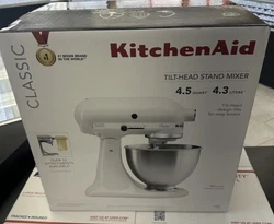 KitchenAid Mixer K45SSWH White 4.5-Quart Tilt-Head Stand Mixer BRAND NEW #1.