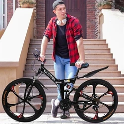 It has 21 speeds to cope with hilly terrain, and the gear shifting is great and smooth. All-terrain, wide-knob mountain...