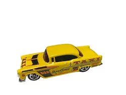 Hot Wheels Taxi Rods Yellow 1955 Chevy Bel Air