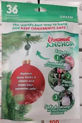 ORNAMENT ANCHOR Hooks for Hanging Christmas Decorations- 36pc - Shark Tank.
