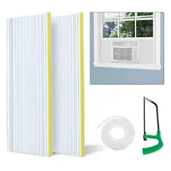 [Durable Material] With strong adhension self-stick channels and high quality material, the air conditioner side panel...