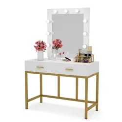 Its so powerful, buy it. 1 x Dressing Table. Hollywood Makeup Mirror. Take down the mirror and use it as a table....